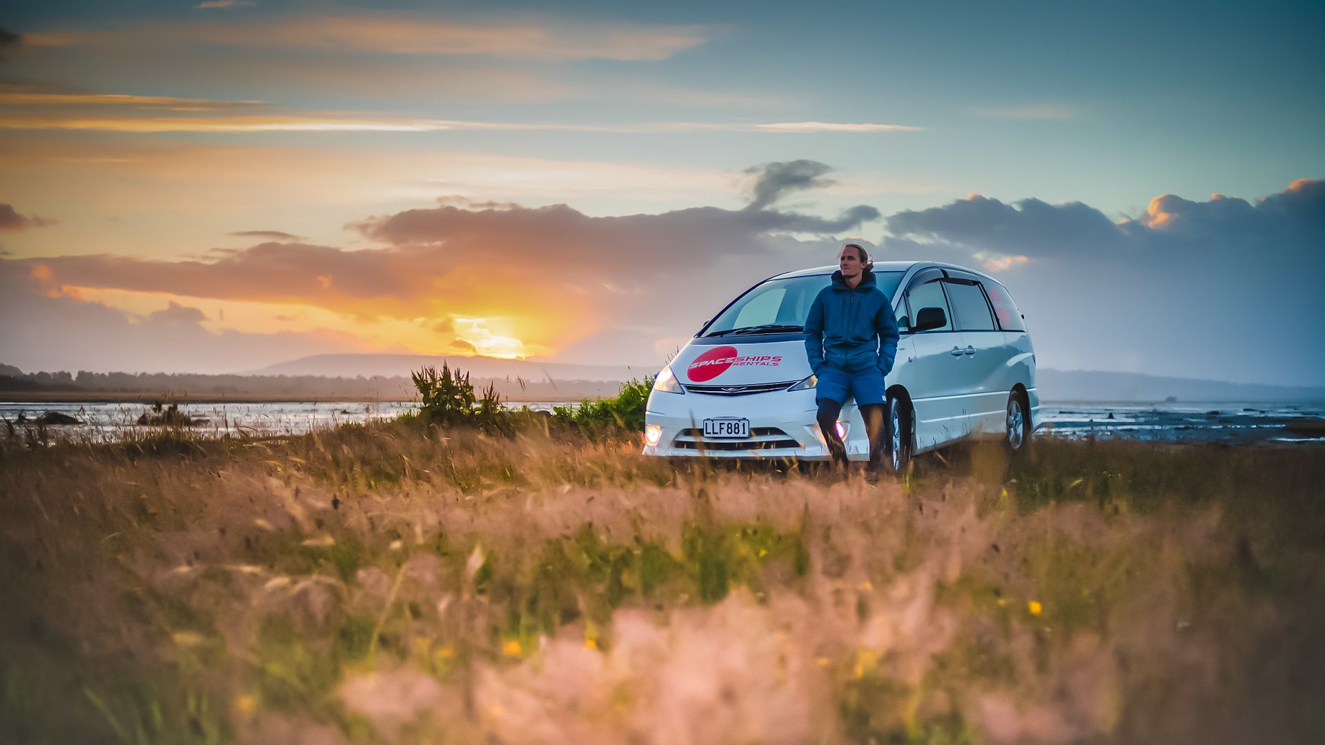 Geniessen Sie den Sonnenuntergang auf dem NZ Road Trip
